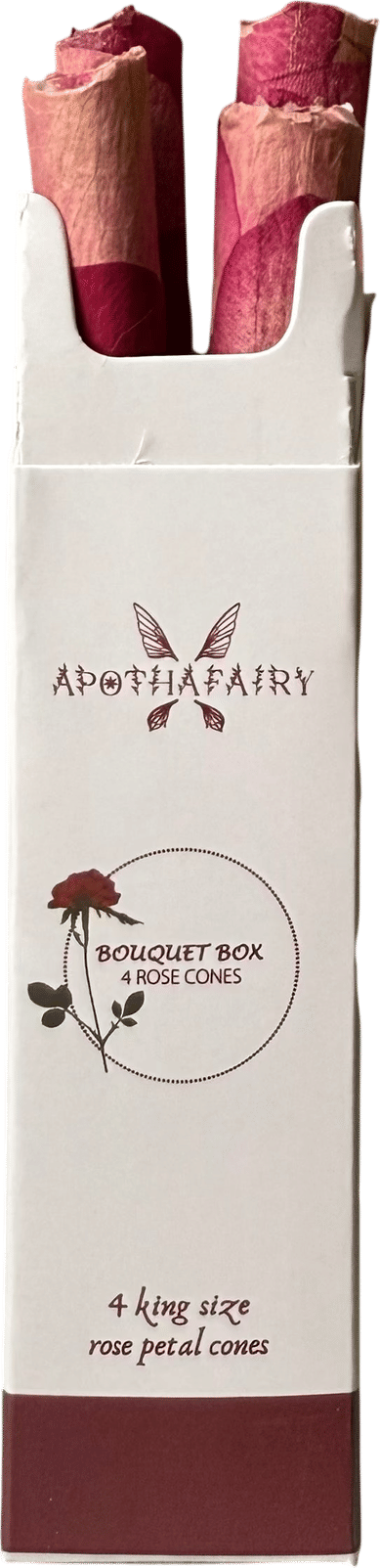 Pre-Roll Cones with Rose Petals | Apothafairy