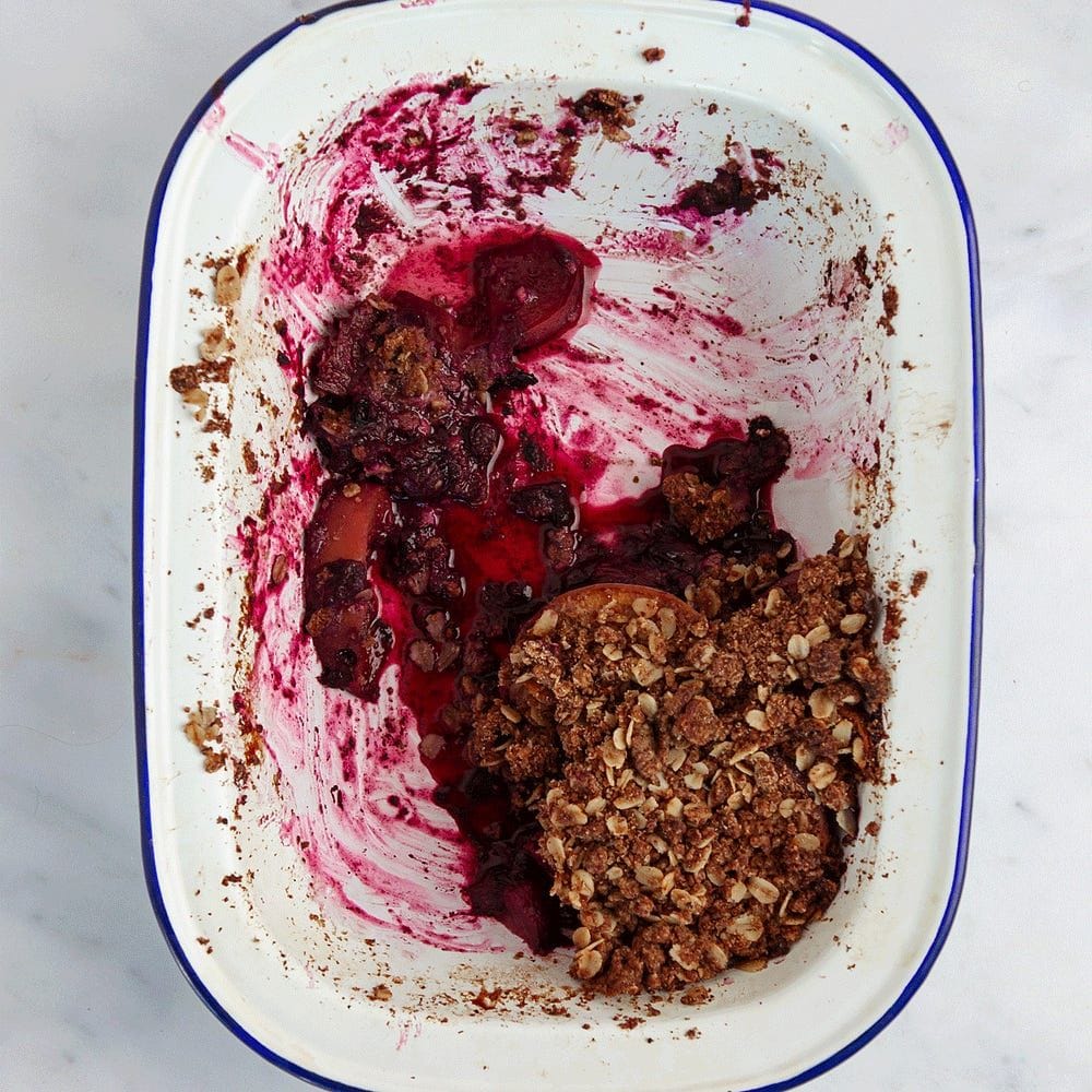 Peach and Blackberry Crumble Recipe