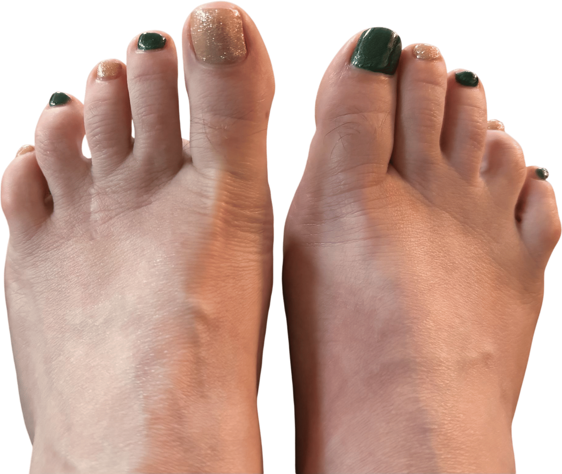 Celebratory themed pedicure for an upcoming trip