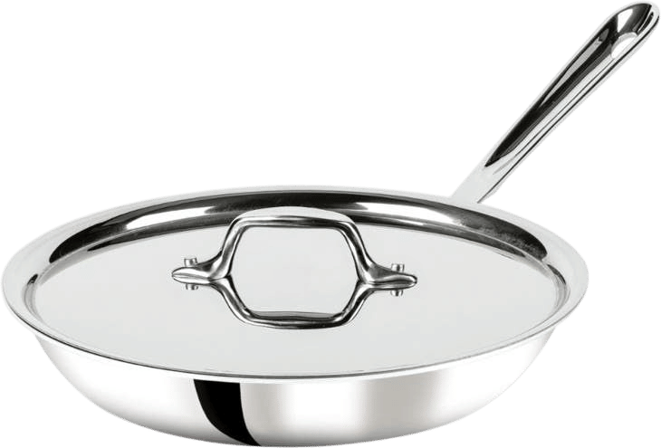 D3 Stainless 3-Ply Bonded Cookware, Fry Pan with Lid, 10 inch