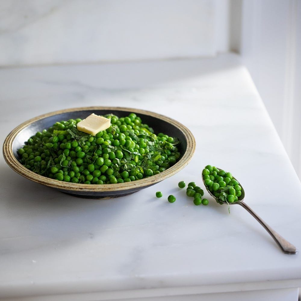 Peas with Butter and Mint Recipe