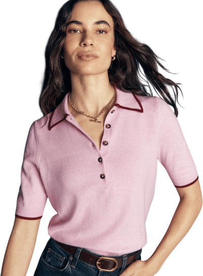 Collared Knitted T-shirt