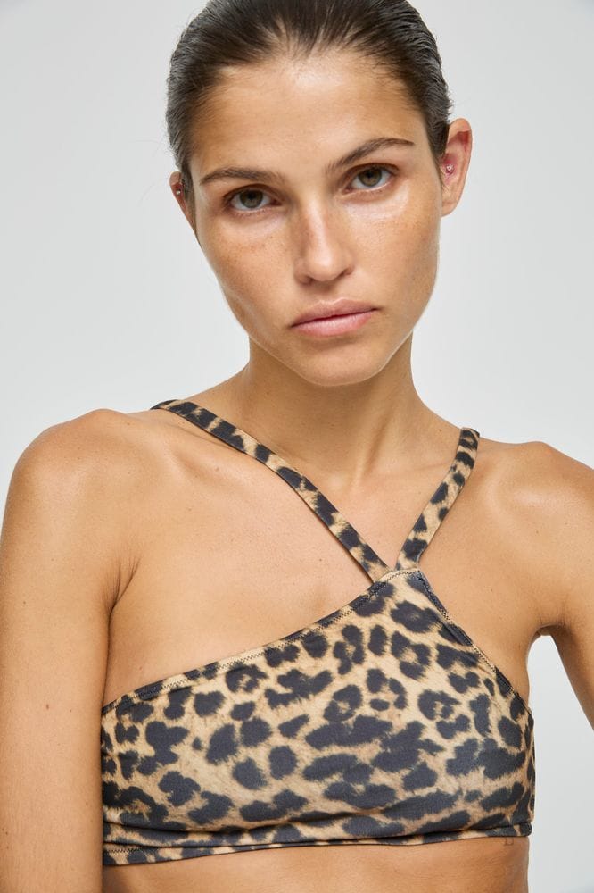 Barbade - Brassière de maillot de bain Léopard en Polyamide et Elasthanne - Laurence Bras