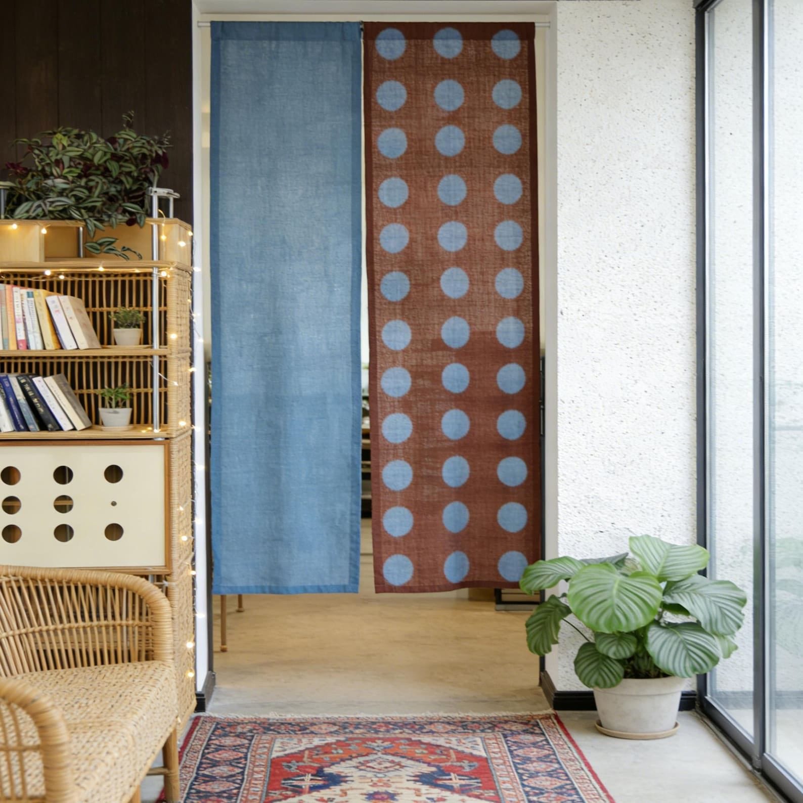 Plant-Dyed Polka Dot Fabric Panel