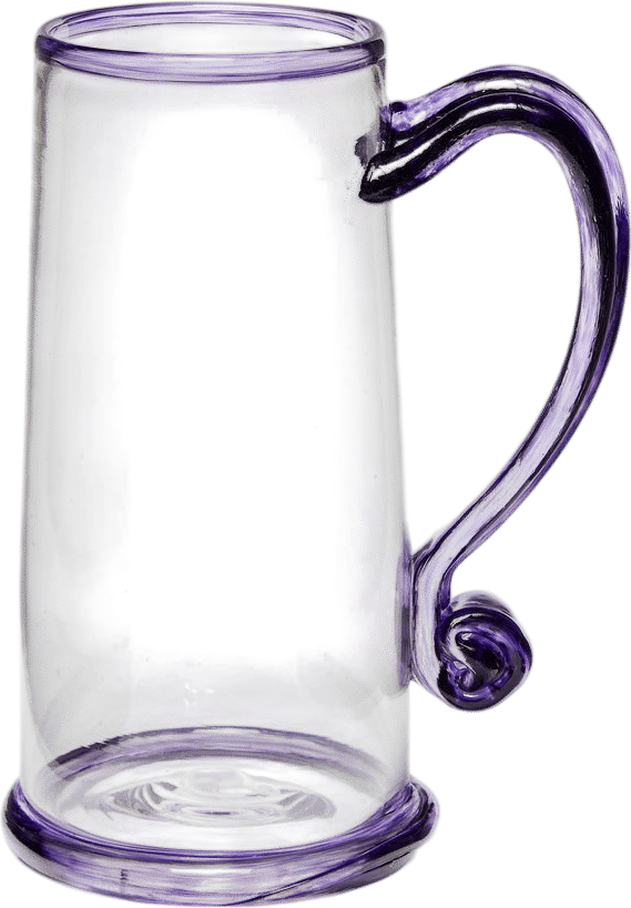 Hand-Blown Glass Beer Mug