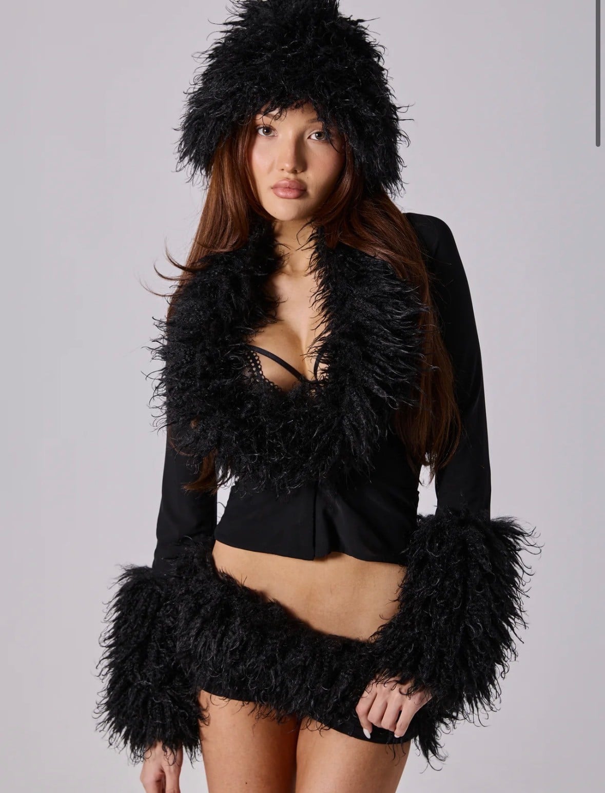 Sabrina Faux Fur Top - Bye Bambi
