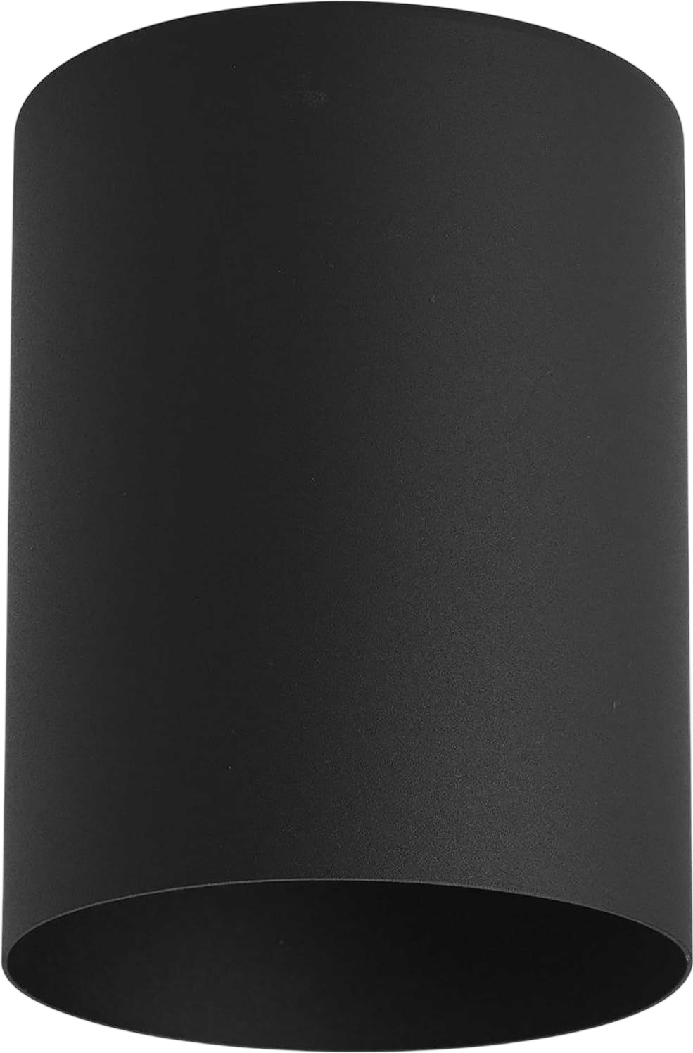 Progress Lighting 5-Inch Cylinder Outdoor Ceiling Light, 1-Light Modern Flush Mount Ceiling Light Fixture, Interior and Exterior Lighting for Home or Porch, Aluminum Construction, Black (P5774-31) - Close To Ceiling Light Fixtures - Amazon.com