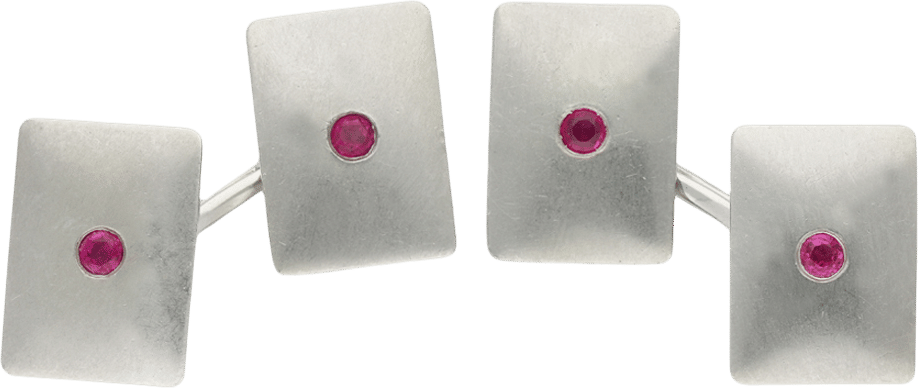 Vintage Tiffany & Co. ruby cufflinks