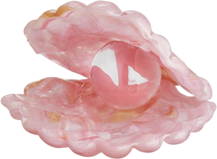 Glass Shell Decor