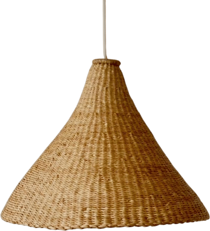 Handwoven Cone Lamp Shade: Natural Fiber Lighting - Etsy