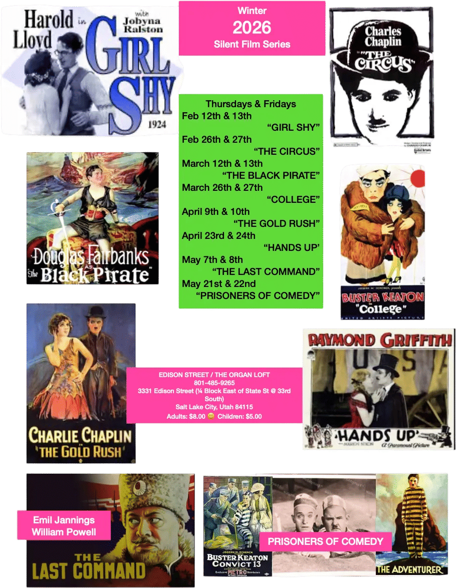 Edison Street Events Silent Movies