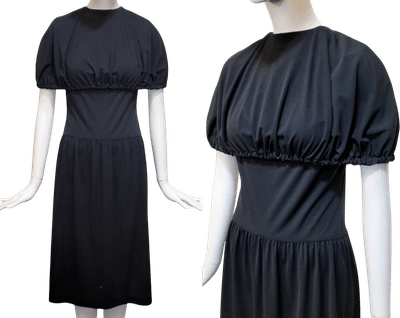 Comme des Garçons Vintage 1991 Black Jersey Dress