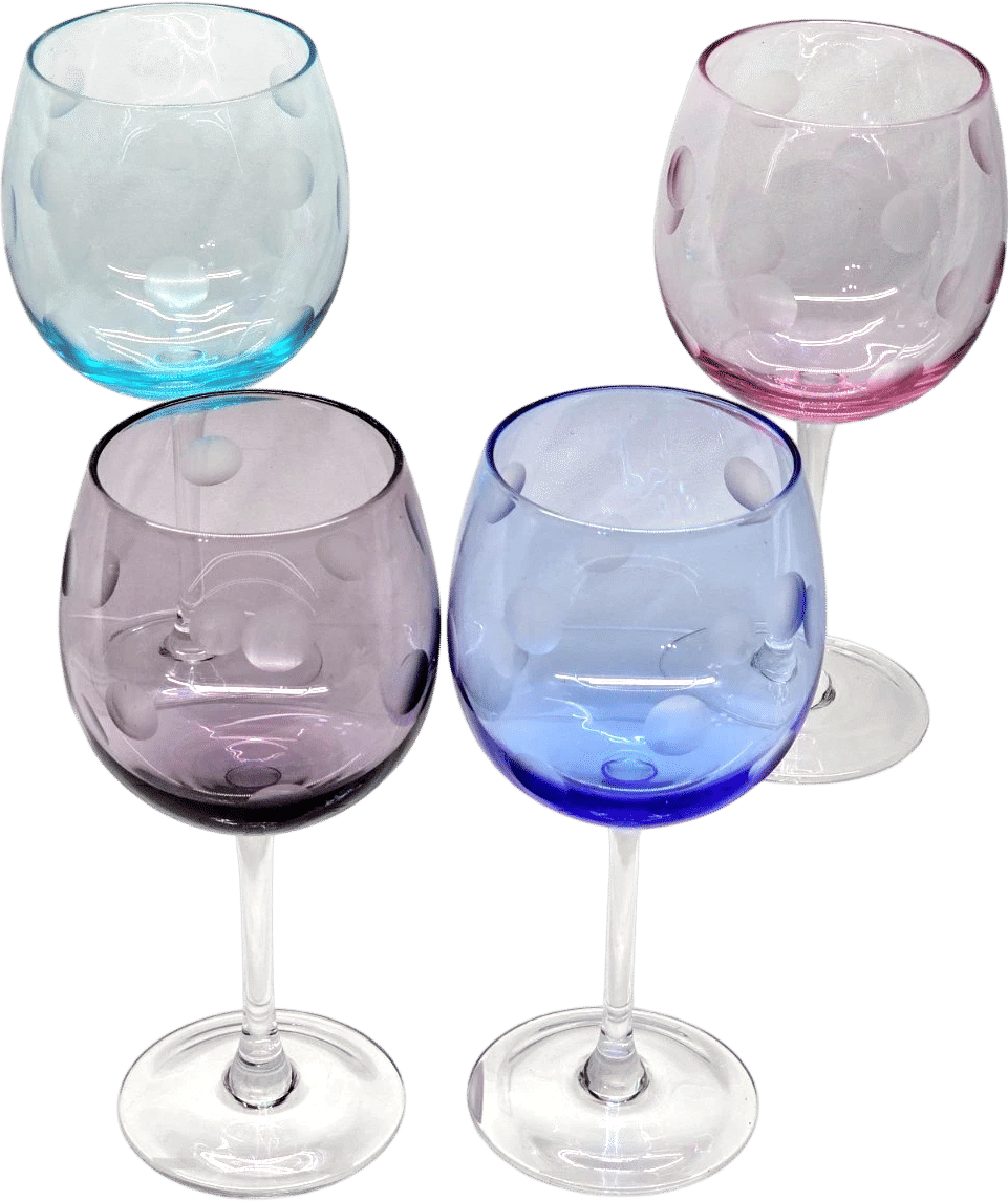 Waterford Crystal Marquis Polka Dot Wine Glasses