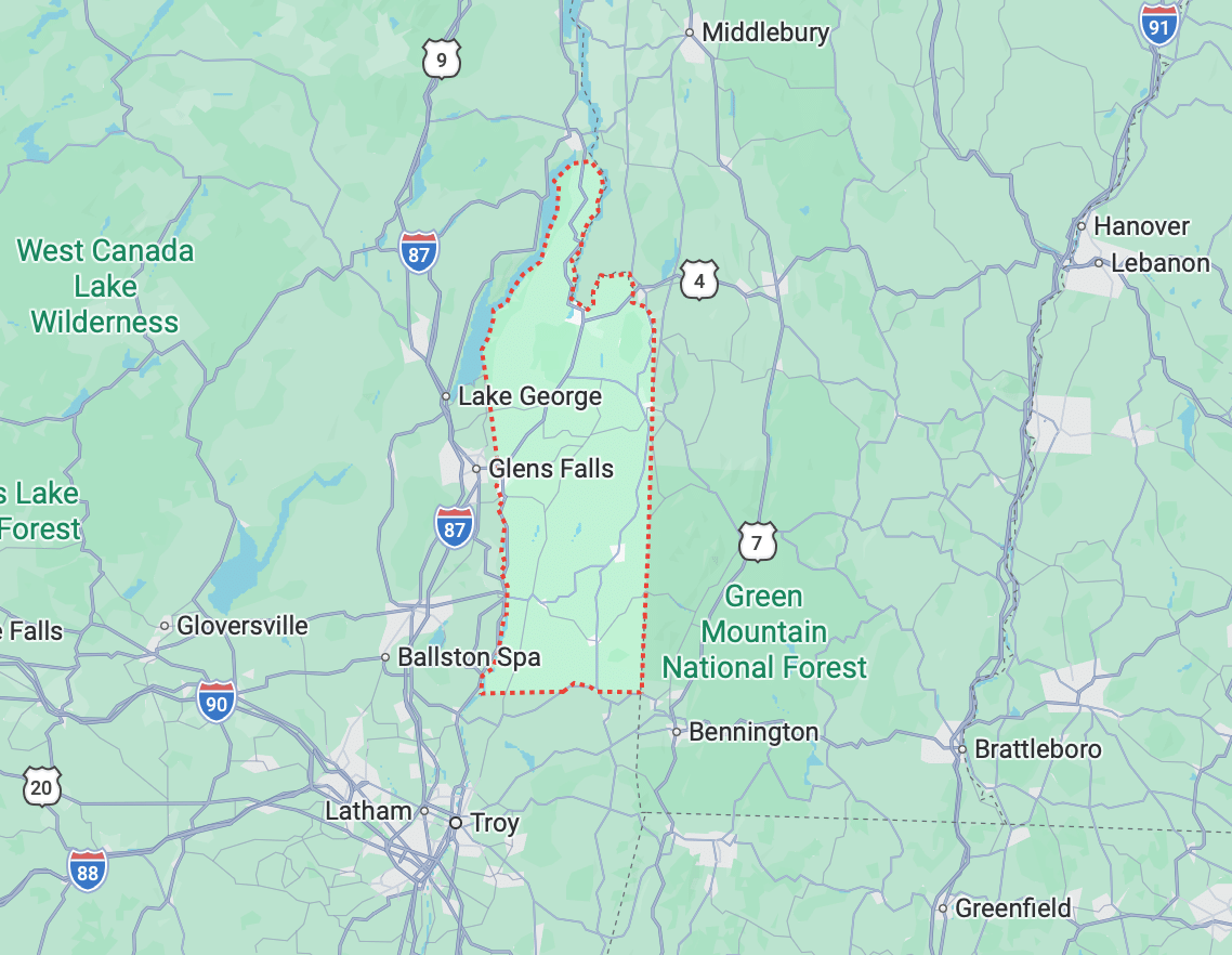 (actually) upstate