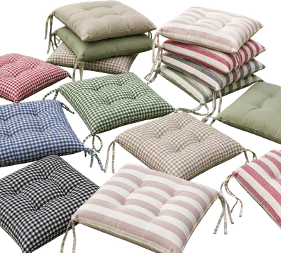 Custom Chair Cushions with Ties