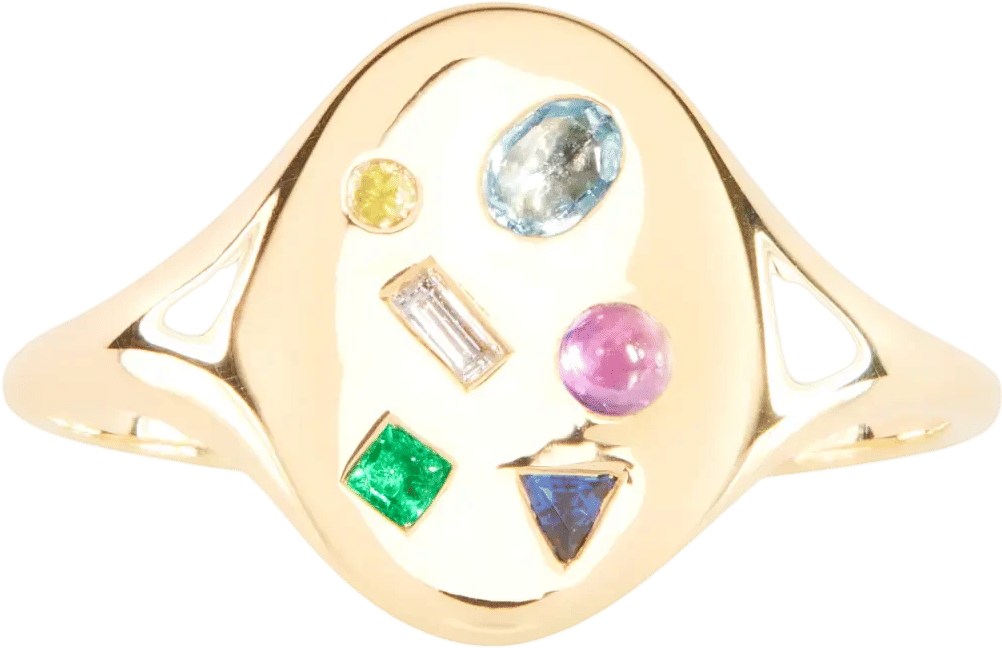Mosaic Signet Ring