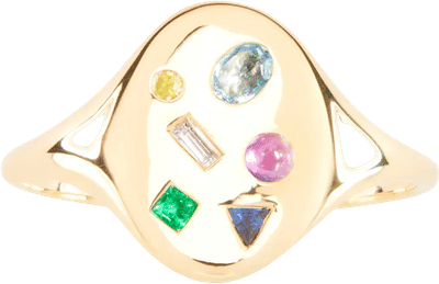 Mosaic Signet Ring