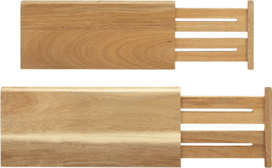 Adjustable Acacia Drawer Dividers