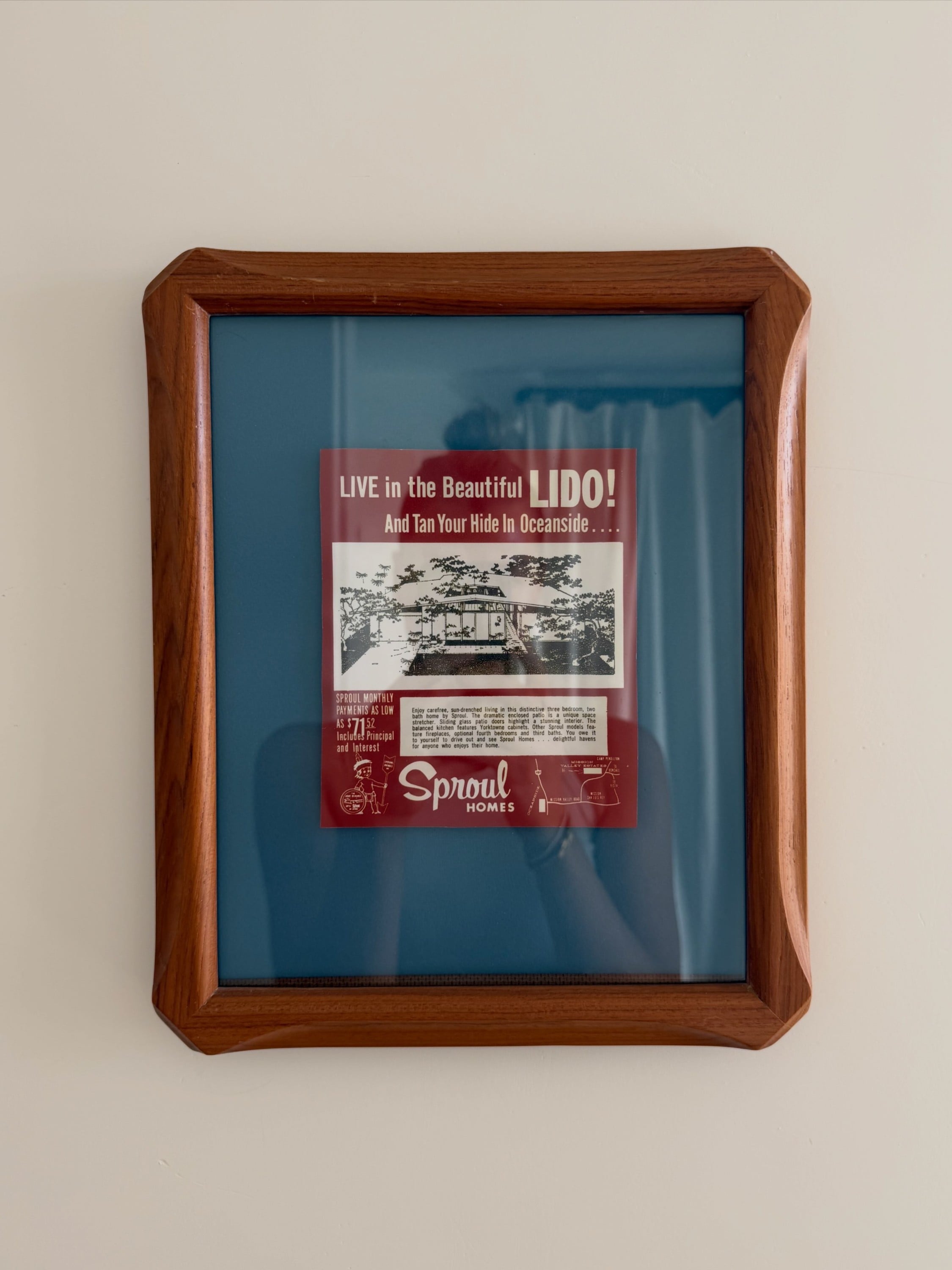 vintage frames + colored mats