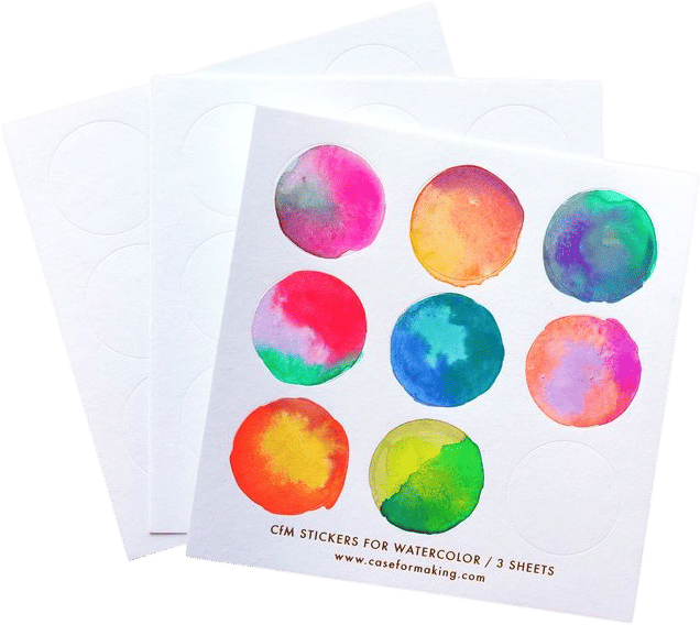 CfM Stickers for Watercolor - Circles