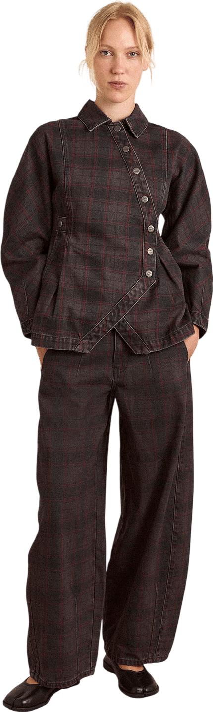 Damson Madder Erika Jeans - Sirius Check
