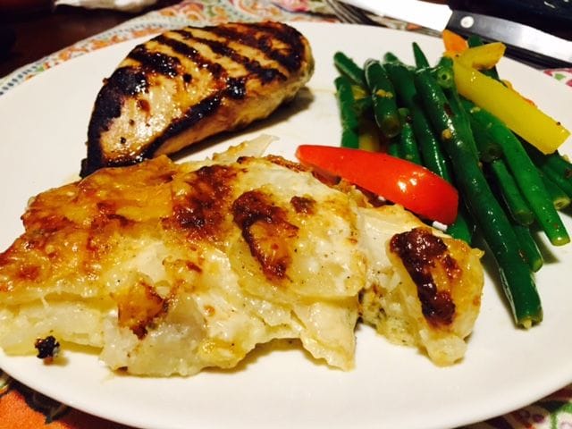 The best potato gratin ever, thank you Alice Waters