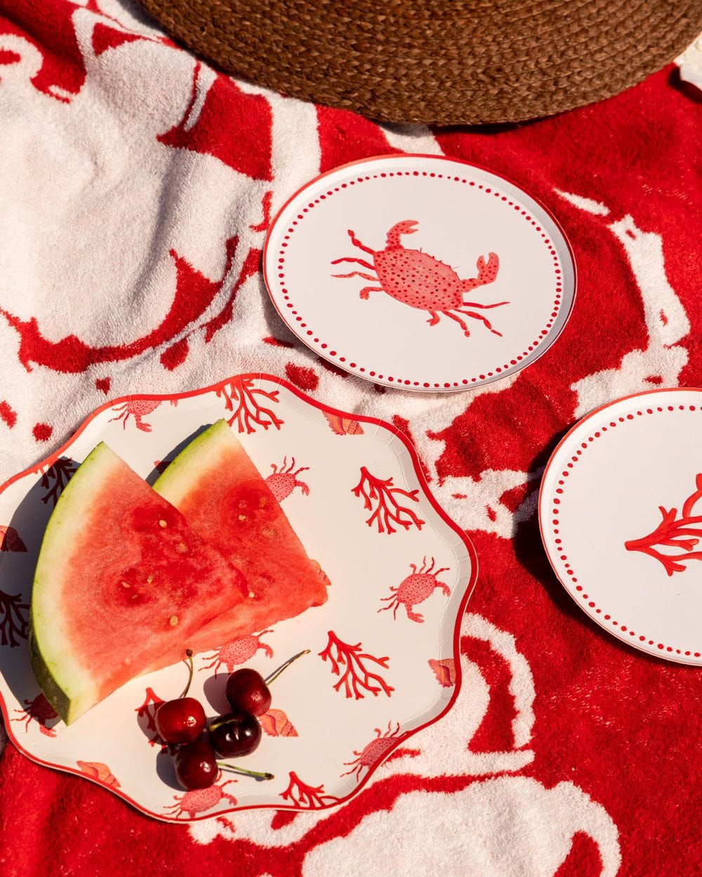 table two paper plates