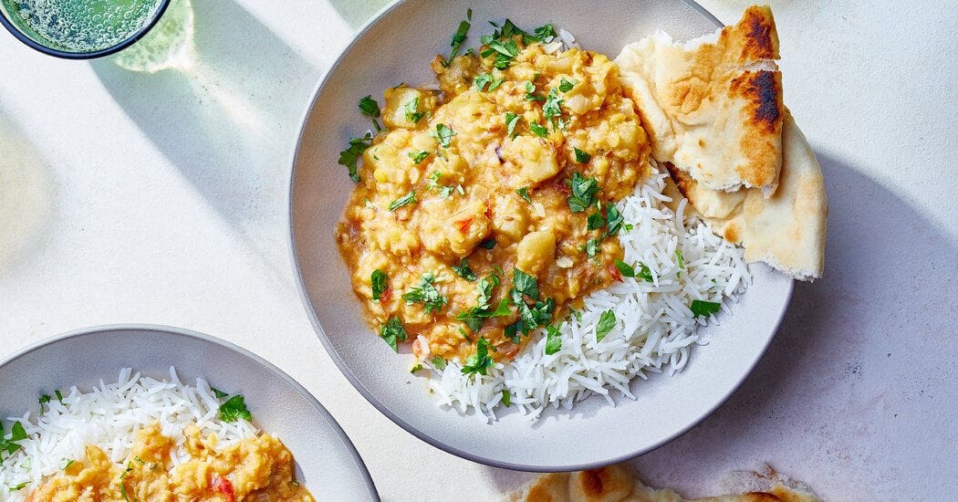 NYT Cooking Eggplant Dal