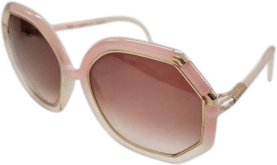 1970s Pink Geometric Sunglasses