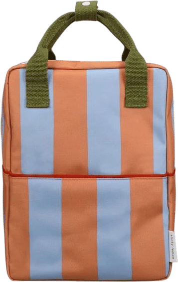 Medium Backpack (Cloud Blue + Maple Whirl Stripes)