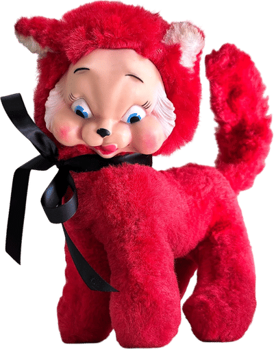 Vintage 1950s Feisty Kitty Cat Rushton Plush