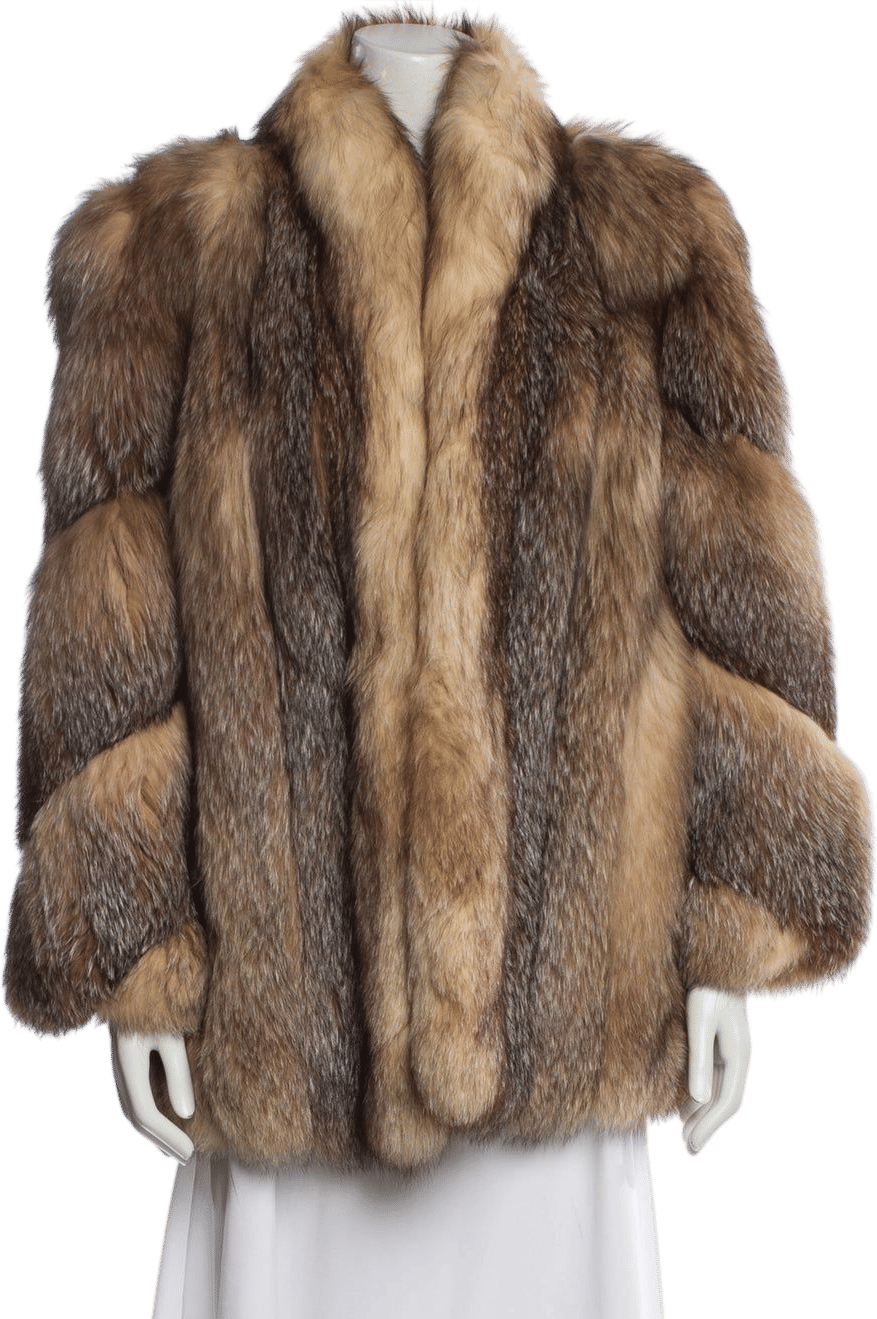 Vintage Brown Fur Coat