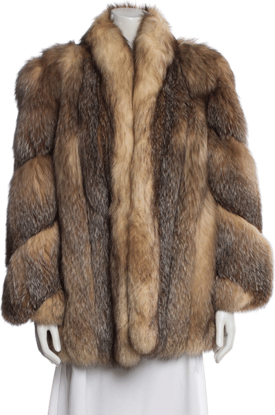 Vintage Brown Fur Coat