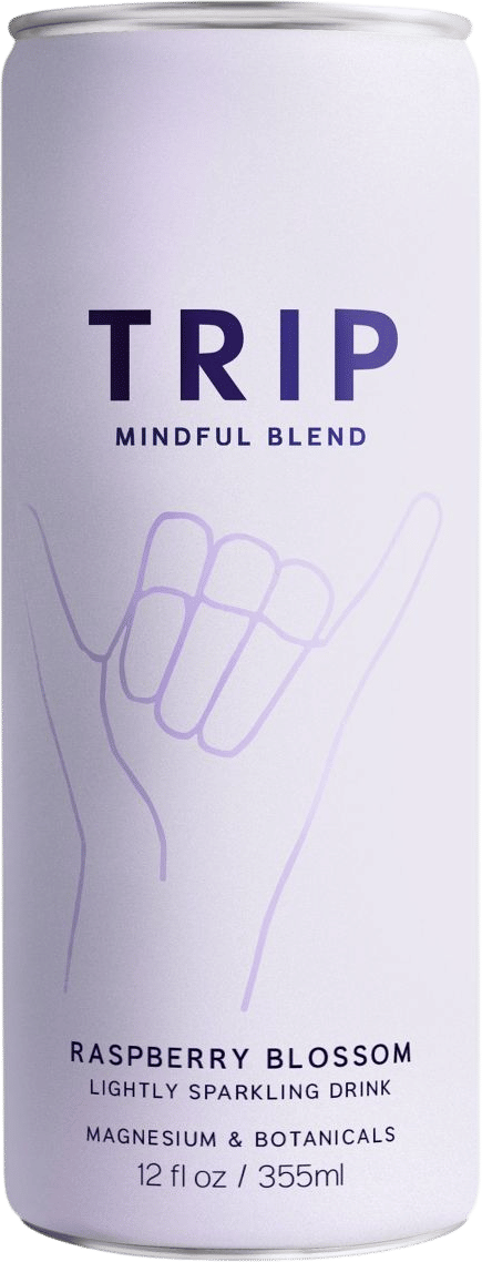 Trip Mindful Blend Raspberry Orange Blossom Sparkling Botanical