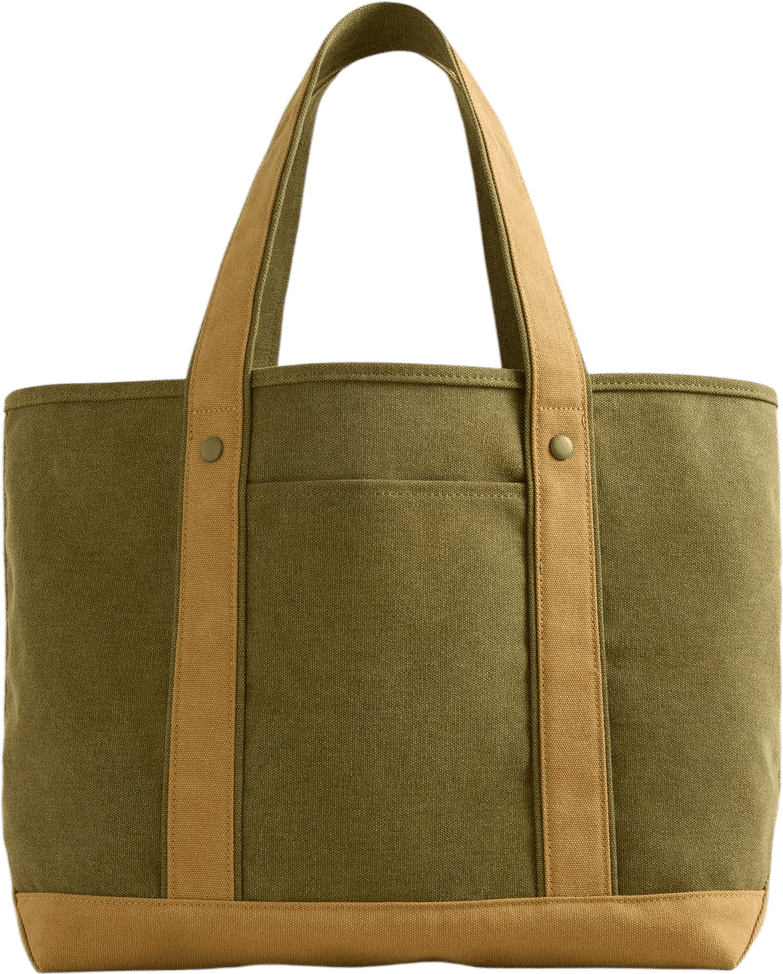 Large Olive Heritage Canvas Tote (Tuckernuck Accessories)