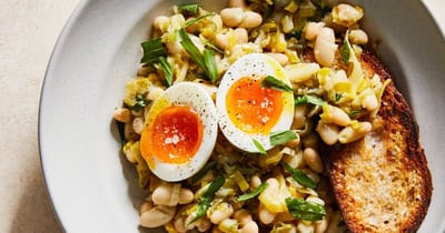 Miso Leeks With White Beans Recipe