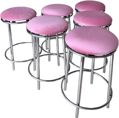 Pink Kendall bar stools