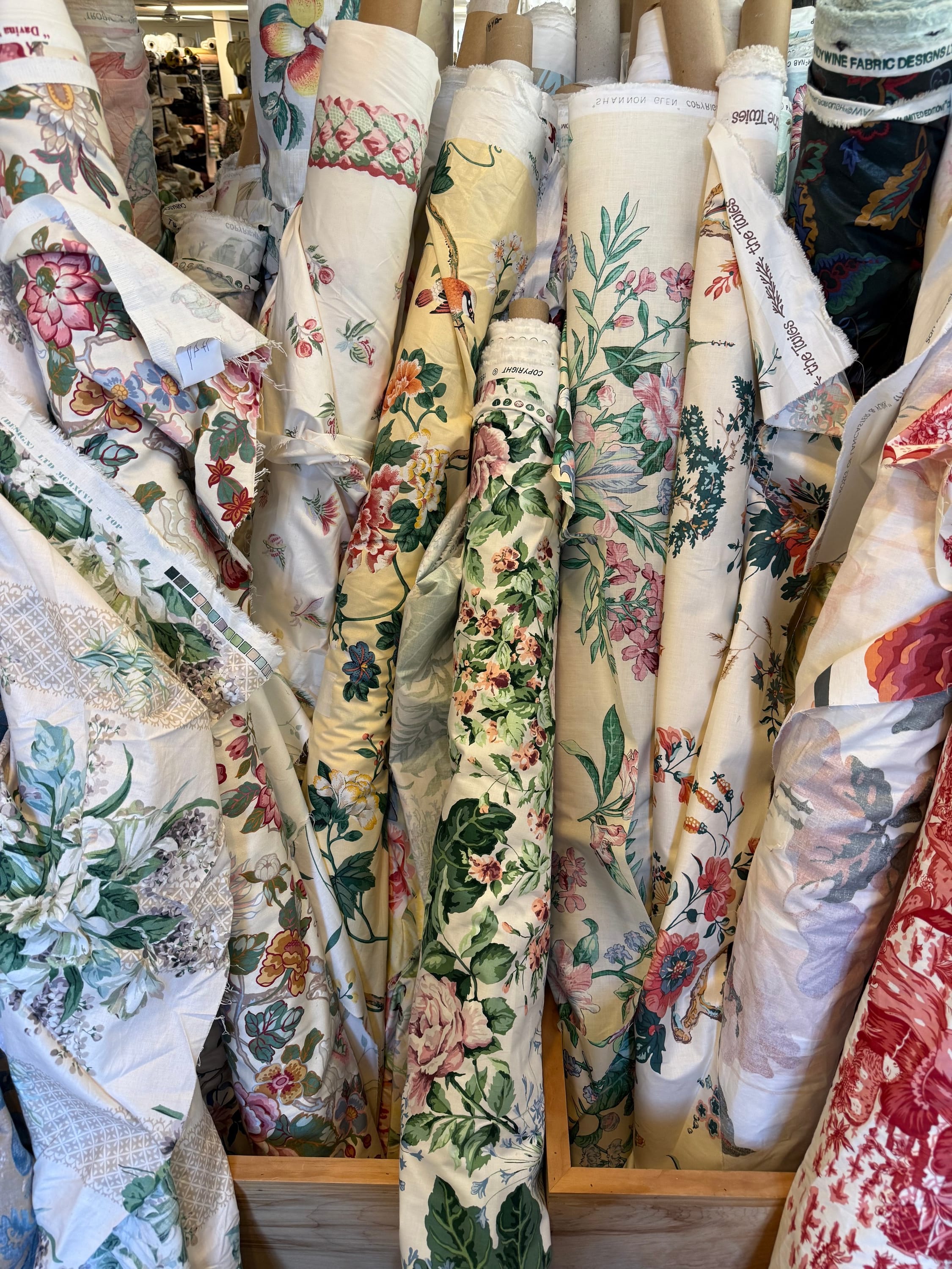 Discount fabric... and lots of it.