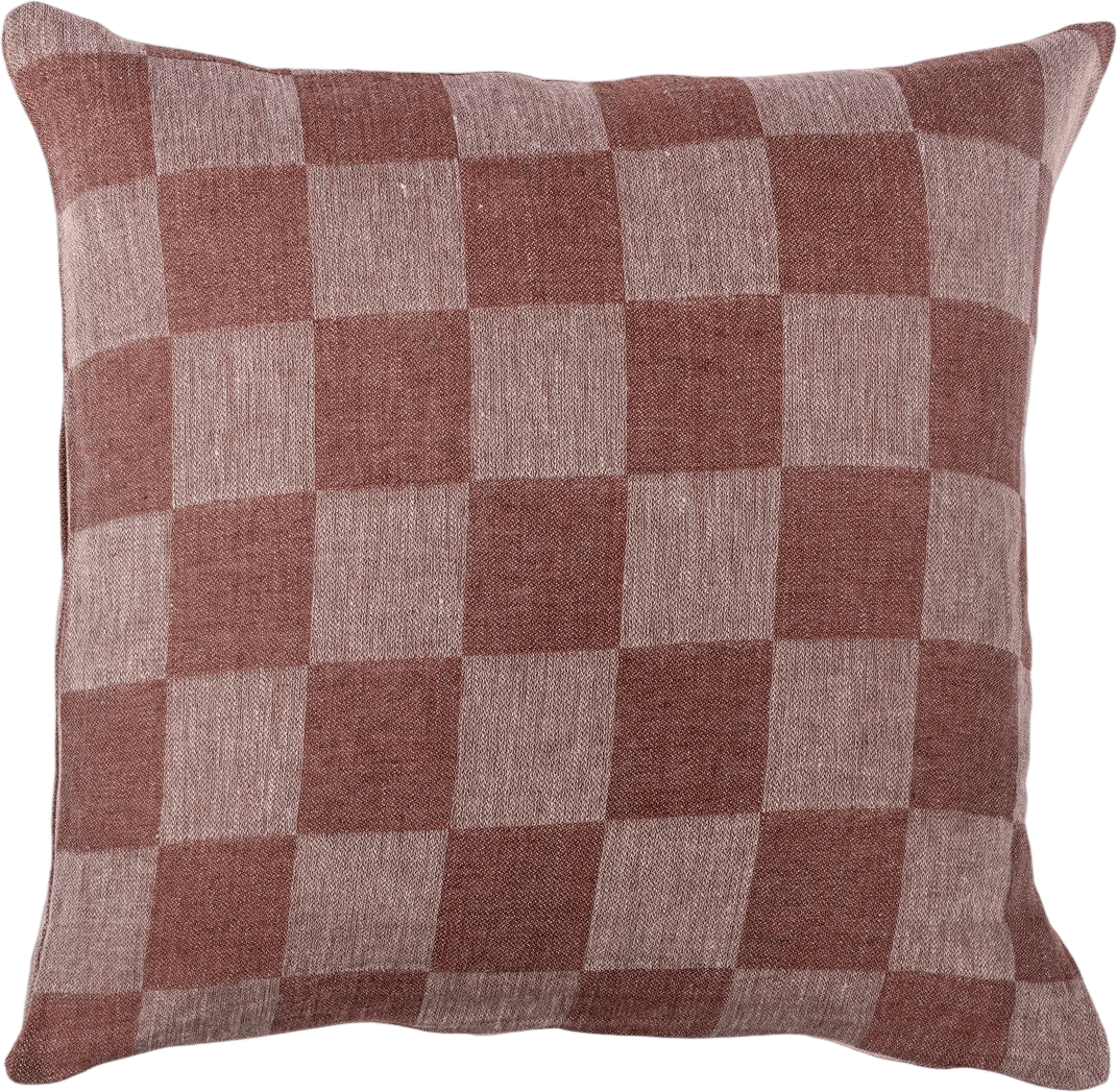 Italian Linen Check Pillowcase