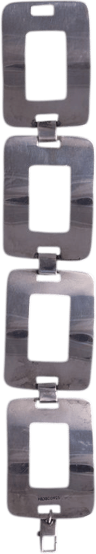 Vintage Sterling Silver Square Link Bracelet | Khata Space