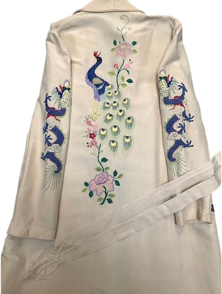 1920s Antique Embroidered Japanese Robe