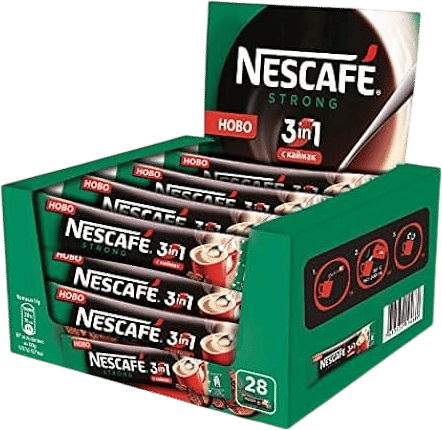 Nescafe 3 in 1 Strong Instant Coffee Single Packets