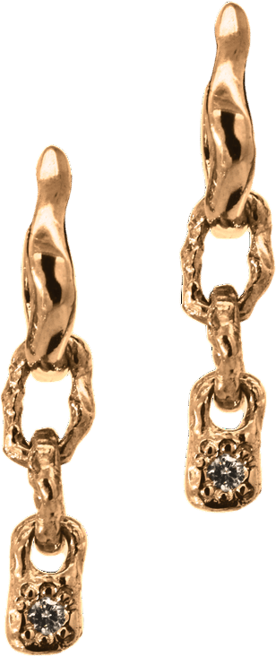 Handcrafted Gold Hoop Earrings | Sculptural Jewelry by Siri Hansdotter