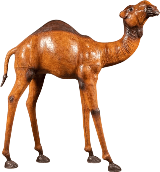 Massive Vintage Leather Camel