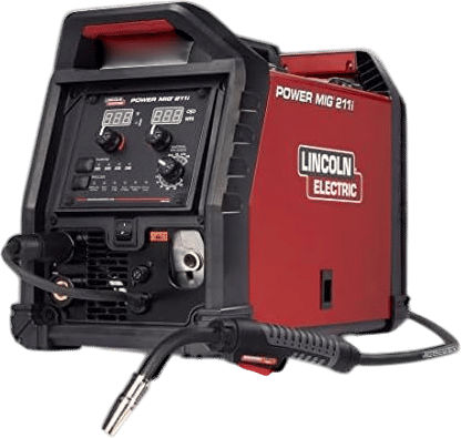 Lincoln Electric Power MIG 211i MIG Welder – Dual-Voltage 120/230 V, 20-211 A Output, Flux-Cored Ready, Portable 41 lb Machine, Model K6080-1