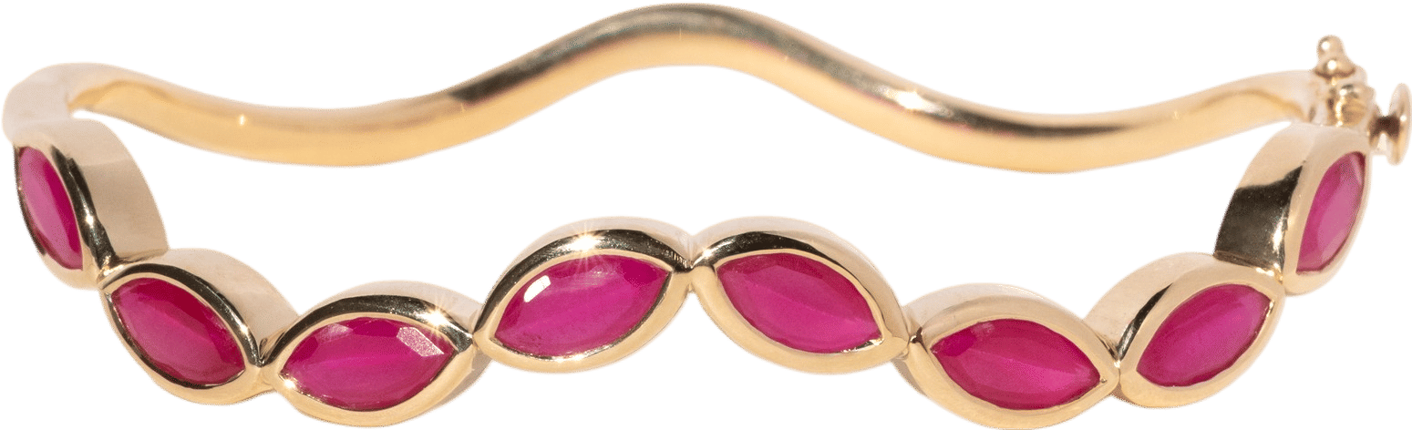 Marquise ruby bracelet by Spur Jewelry