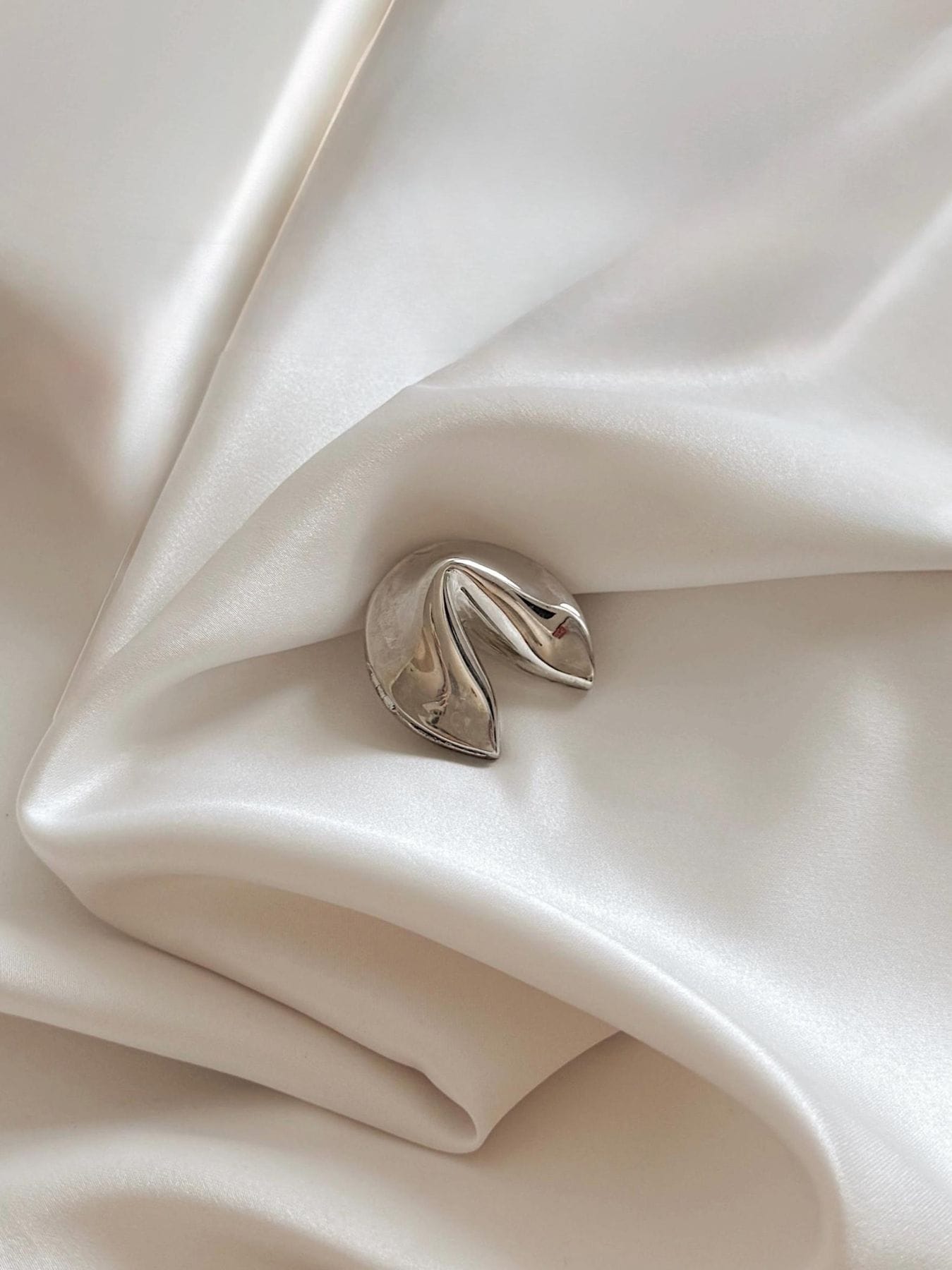 Lenox Silver Plate Fortune Cookie Trinket Box