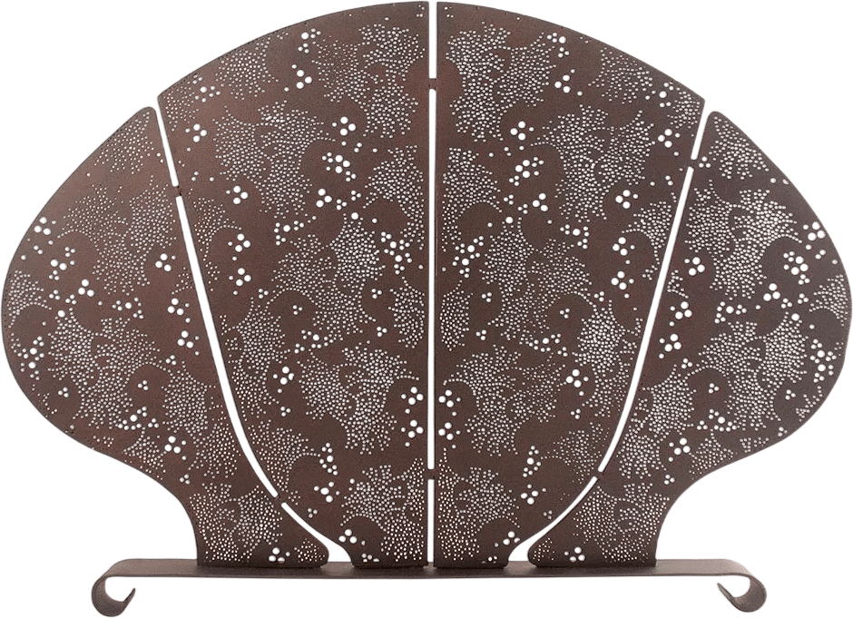 Highland Dunes Stauffer Stardust Summer Single Panel Bronze Fireplace Screen