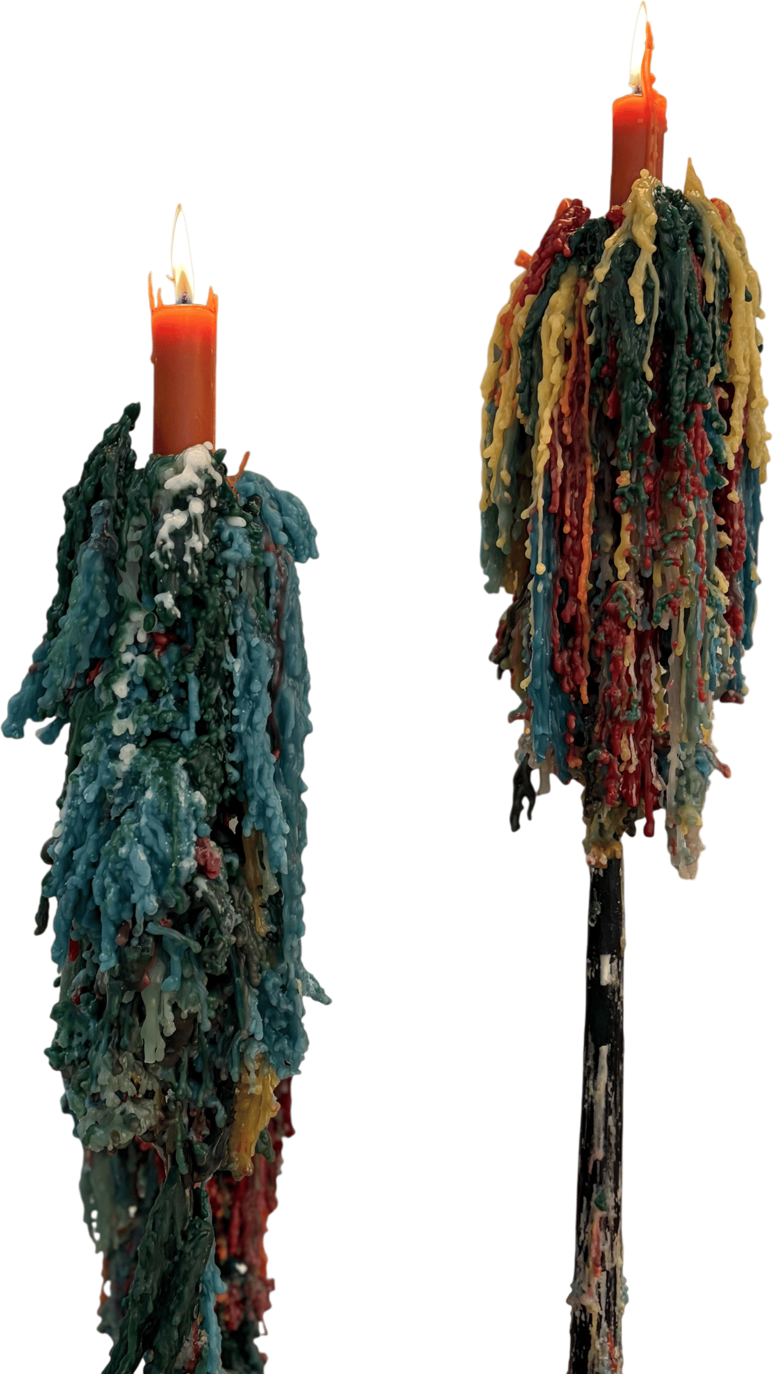 One million candle drips as art form
