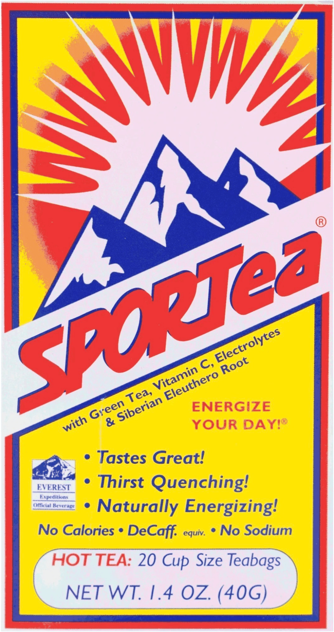 Hot SPORTea® (20 Cup Size Tea Bags)